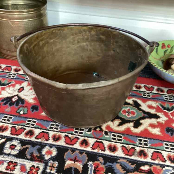 Antique Brass Large Pail