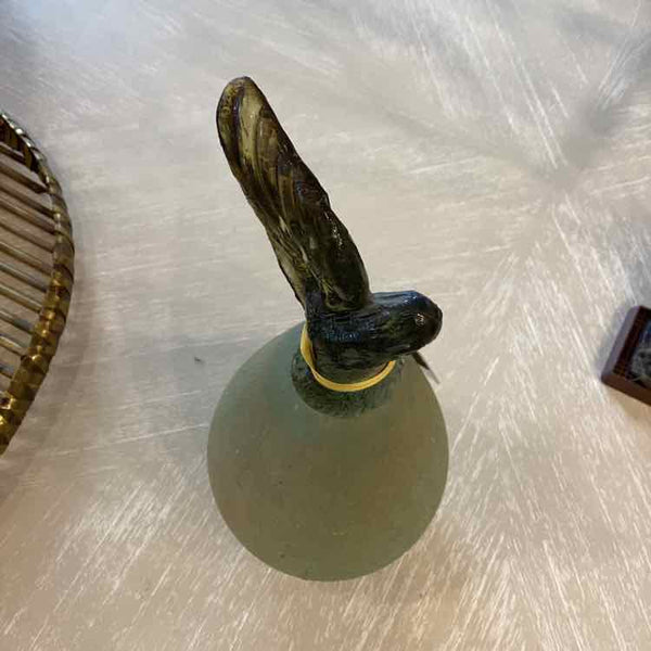 Vintage Frosted Glass Pear