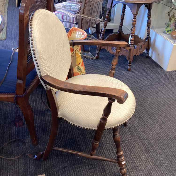 Victorian Greek Pattern Nailhead Chair