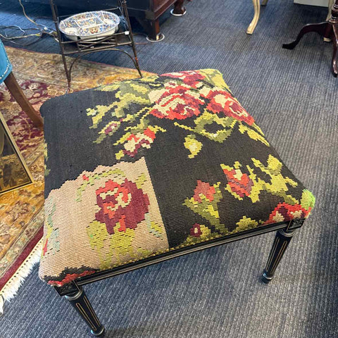 Vintage Needlepoint Bench