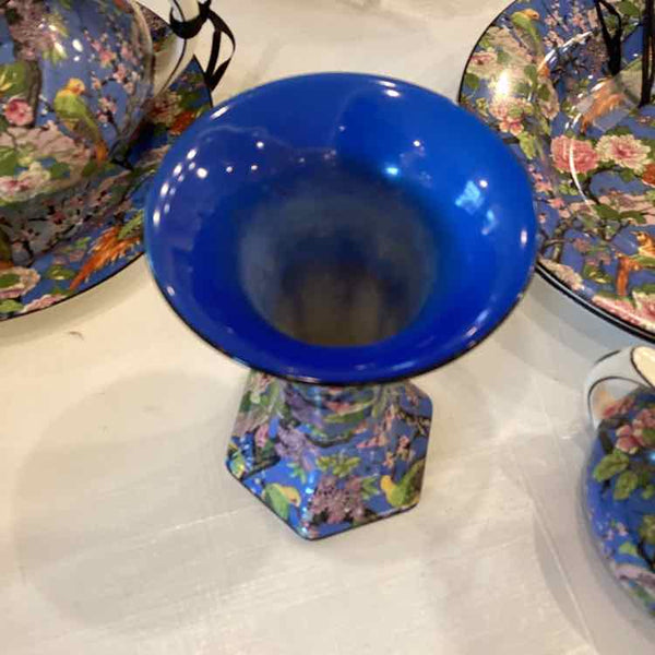 Crown Ducal Blue Chintz Vase