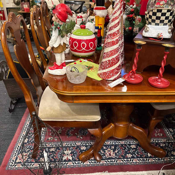 Cherry Dining Table and 8 Chairs