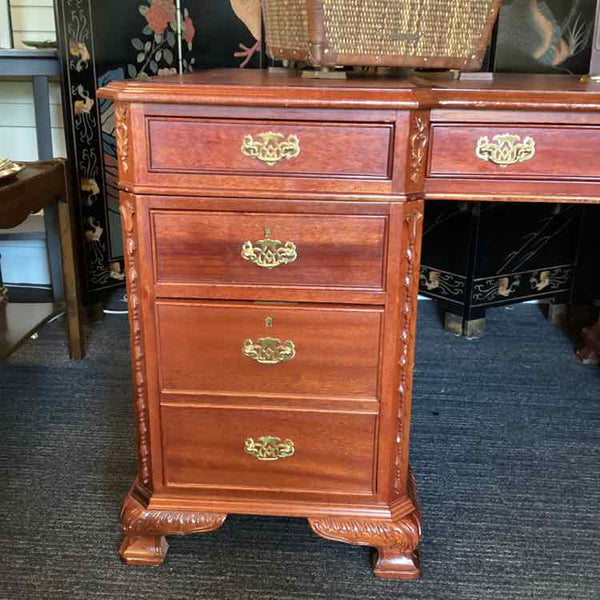 Partner English Georgian Style Mahogany Desk