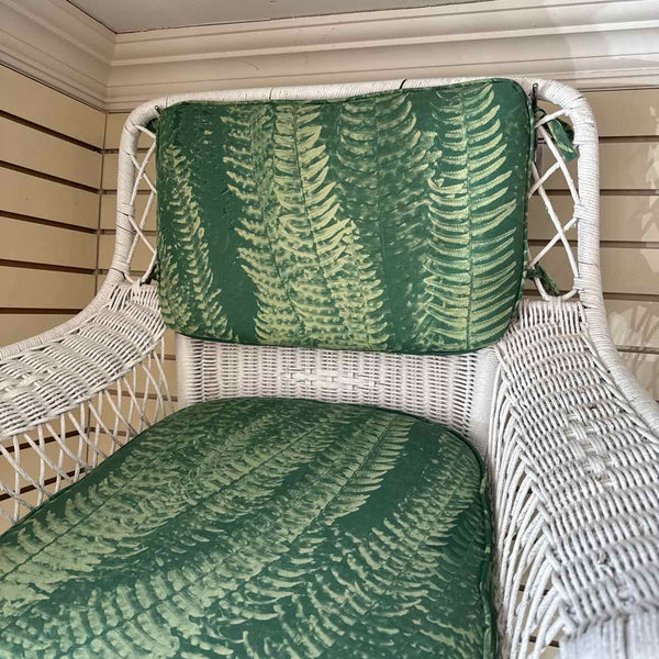 Vintage White Wicker Chair