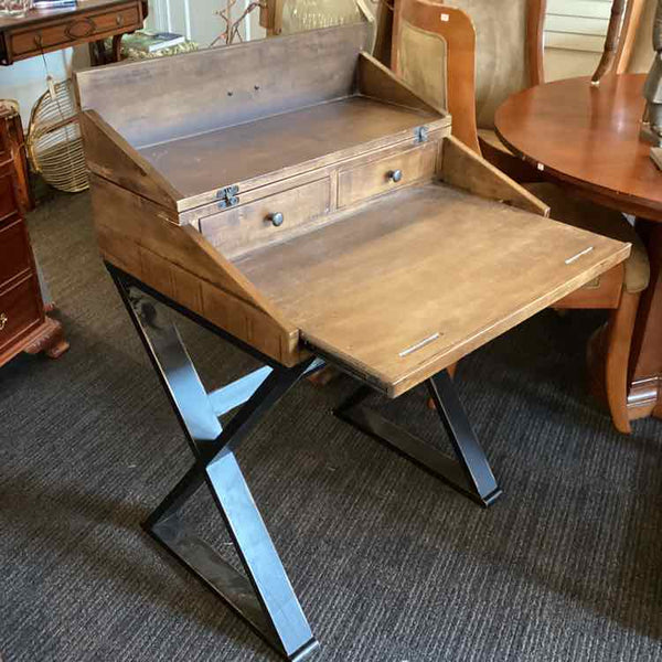 Wooden  Drop Front Secretary