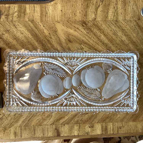 Bavarian Harvest Crystal Serving Dish