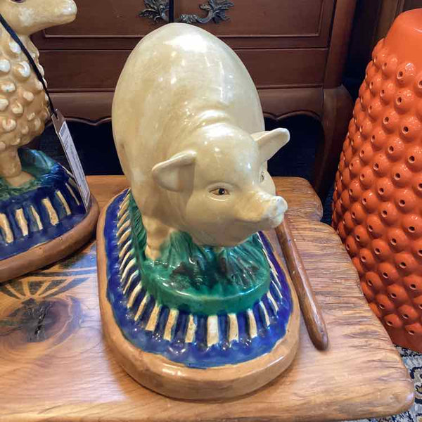 "As Is" Ceramic Pig Figurine