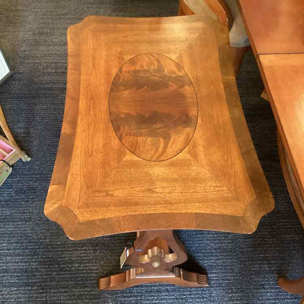 Wooden Side Table With Inlay