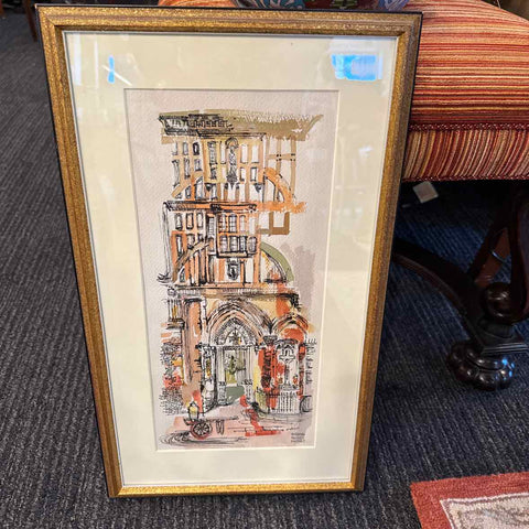 Watercolor of Gateway to St. Bartholomew
