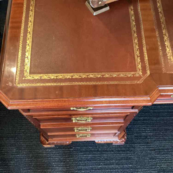 Partner English Georgian Style Mahogany Desk