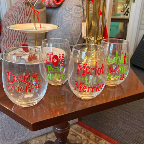 Christmas Wine Glasses