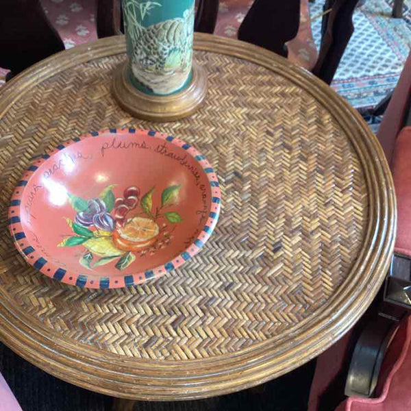 Round Rattan Table