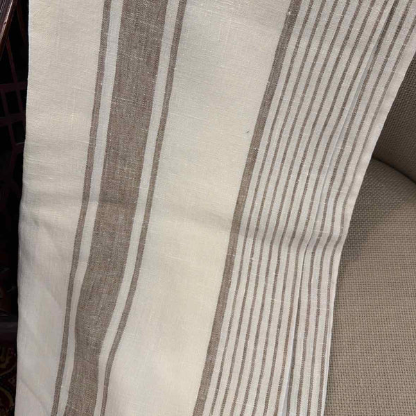 Tuscany Linen Neutral Stripe Tablecloth