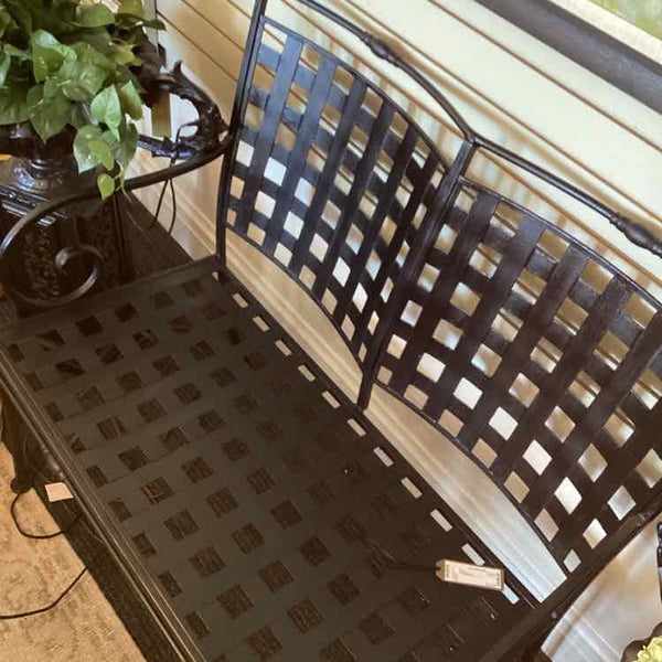 Woodard Shefield Black Iron Bench