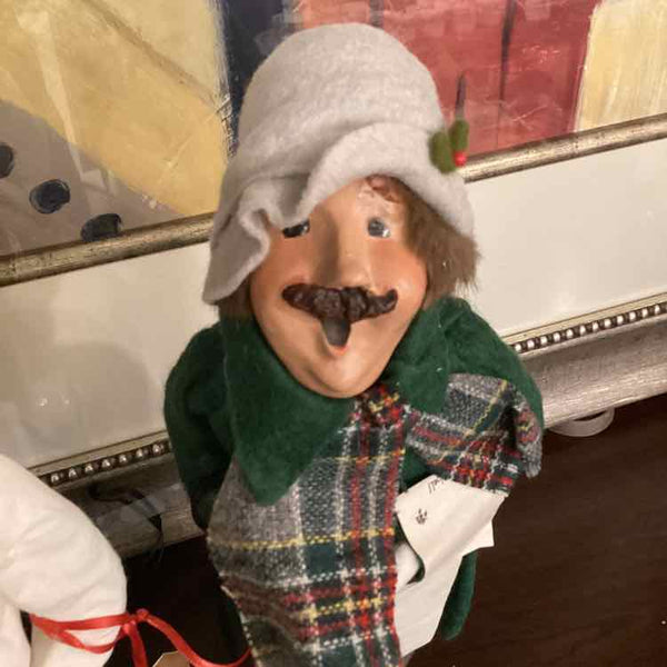 Byer's Choice Man Caroler with Sheet Music