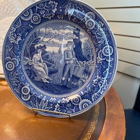 Blue And White Spode Plate