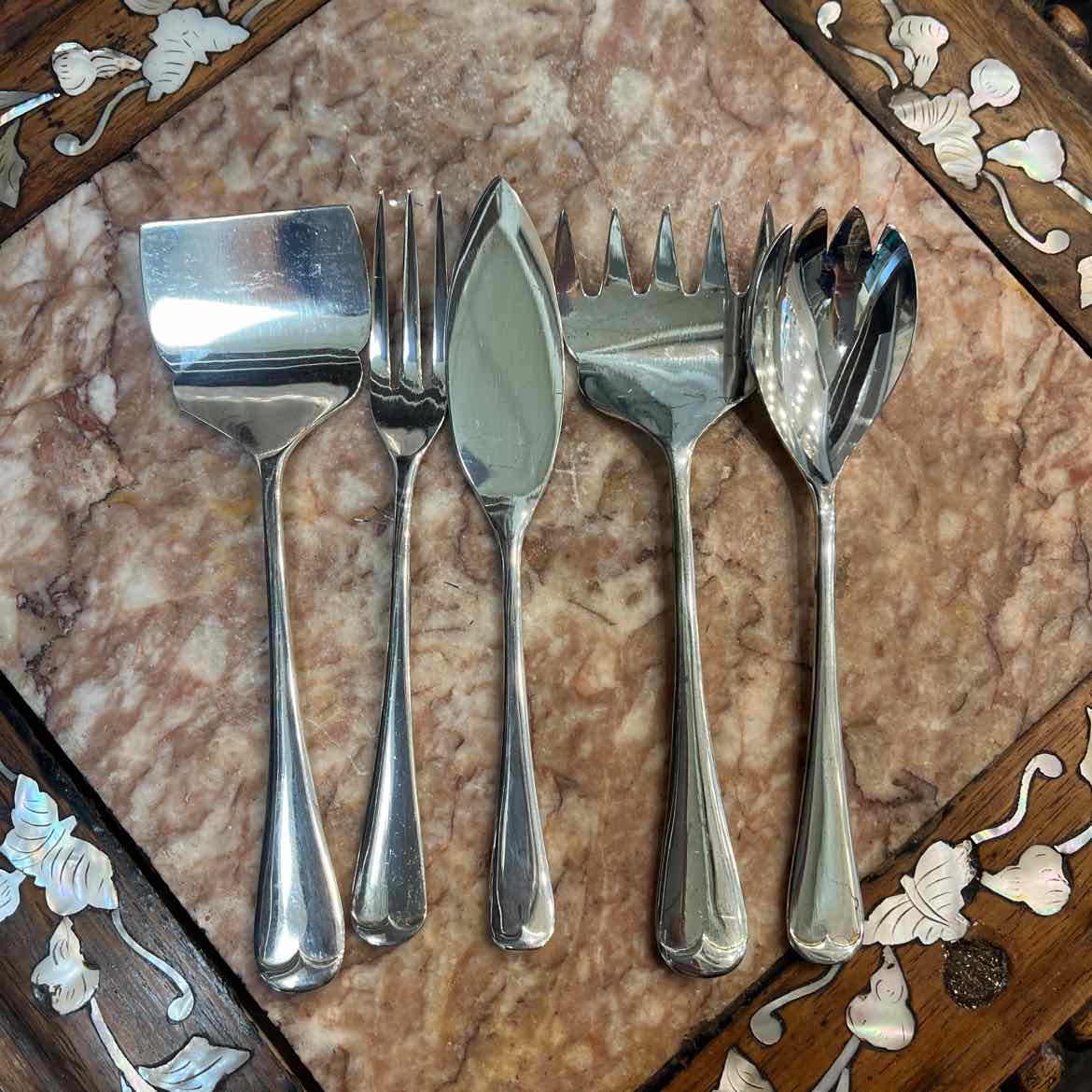 Five Piece Hors D'oeuvres Serving  Set