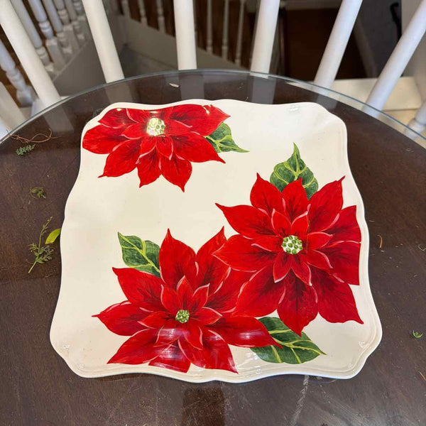 Poinsettia Platter