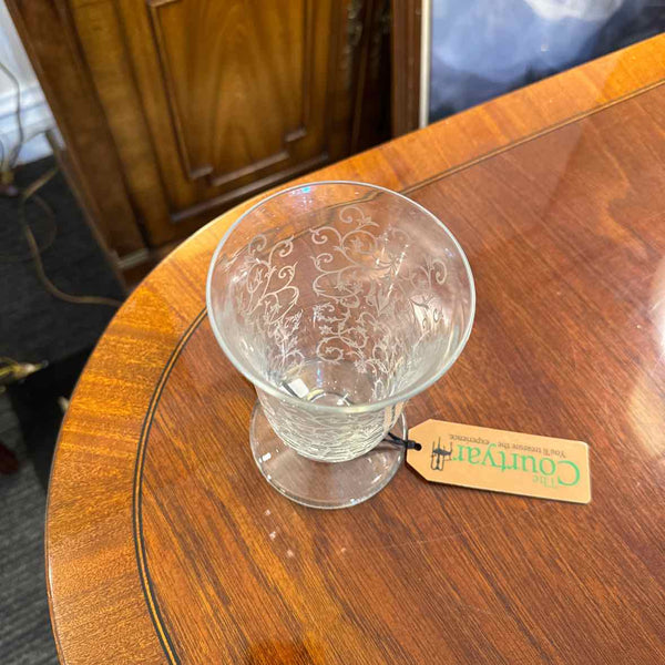 Baccarat Footed Etched Vase