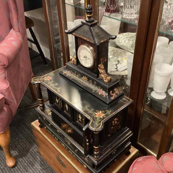 Asian Pagoda Jewelry Box/Clock