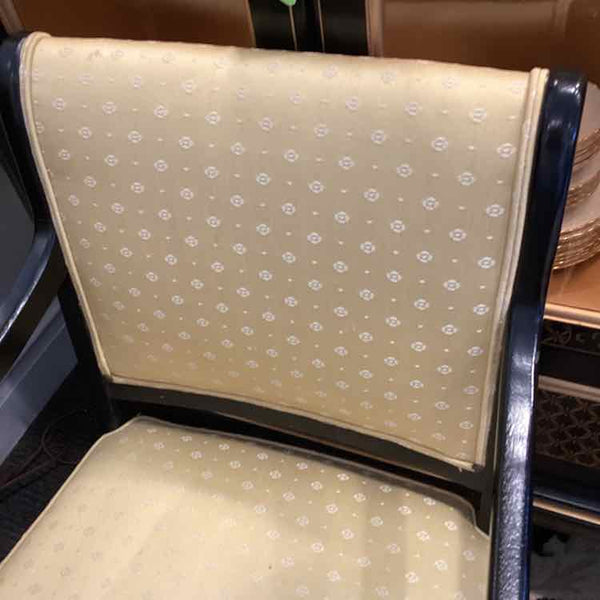 Hickory Chair Gold  Chair with Black Frame
