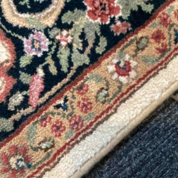 Karastan Indo Kirman Rug - Beige with Black, Green, & Ivory
