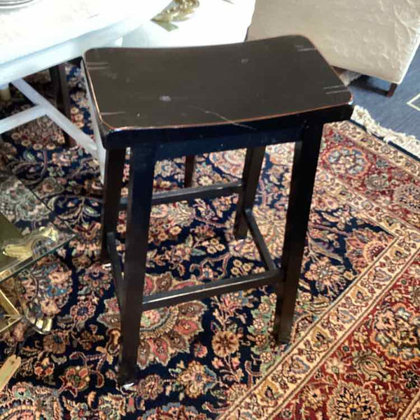 Two Black Bar Stools