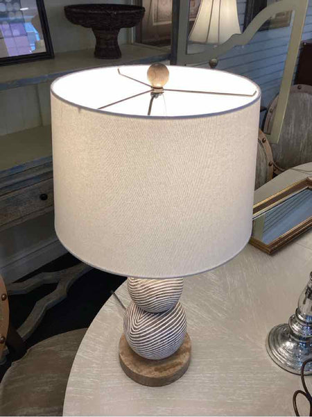 Pair Of Wood Boho Lamps