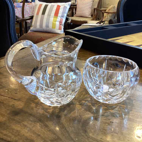 Gorham Crystal Creamer And Sugar Bowl
