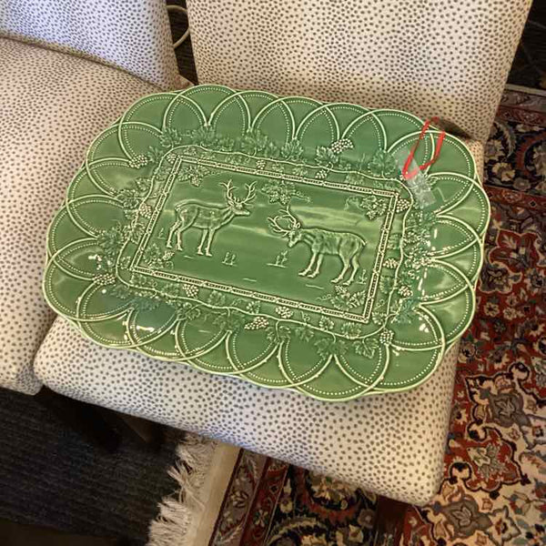 Green Reindeer Platter