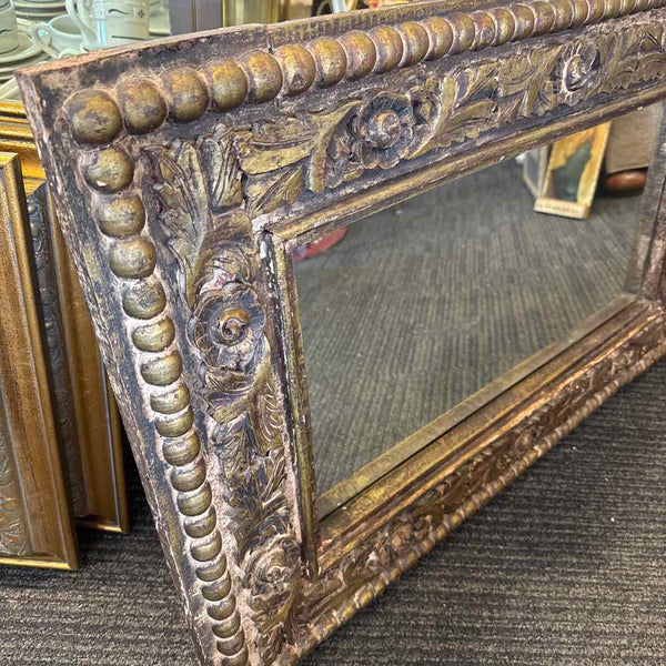 Antique Carved Wood Mirror