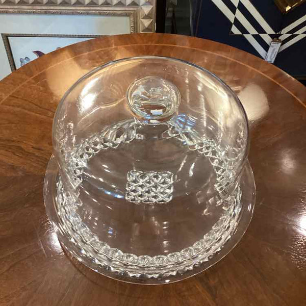 Glass Cake Plate With Dome
