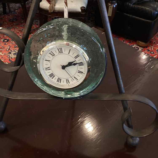 Wrought Iron Scroll Clock