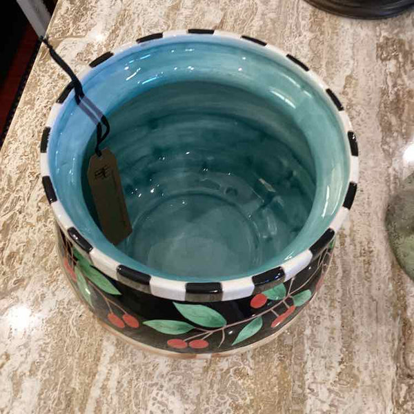 Ceramic Bowl With Cherries