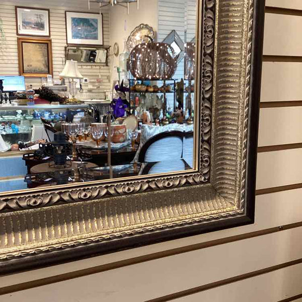 Silver/Goldtone Framed Beveled Mirror