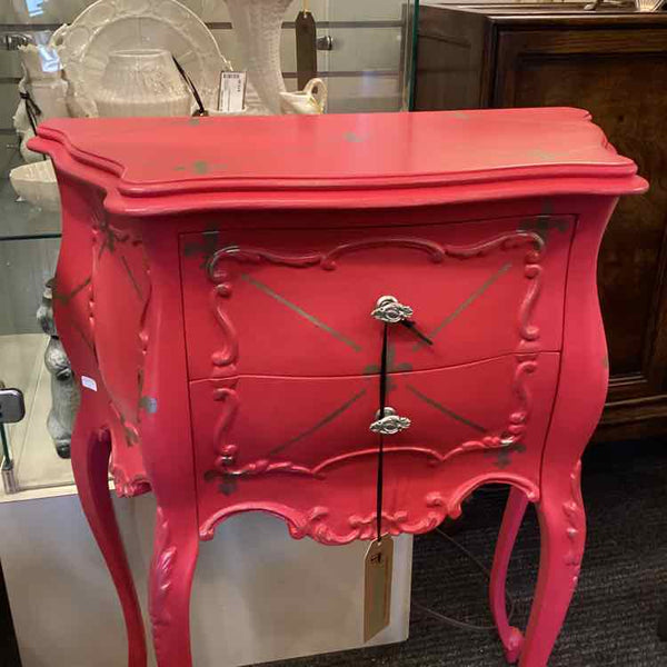 Pink Fleur De Lis Table