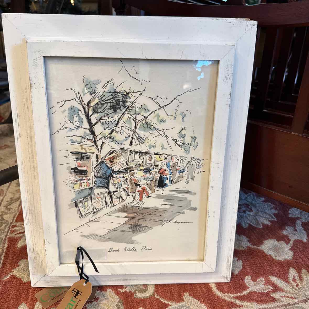 Framed Paris Book Stalls Print