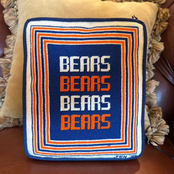 Bears Needlepoint Pillow