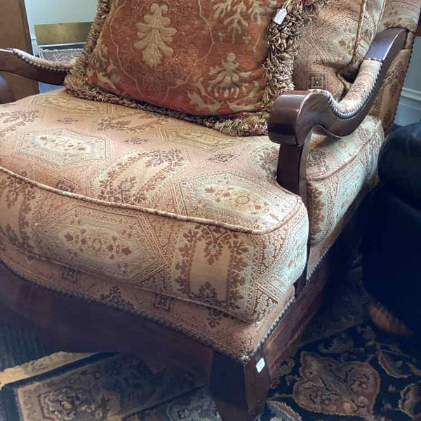 Oversized Upholstered Bergere Chair