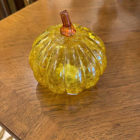 Glass Pumpkin With Lights