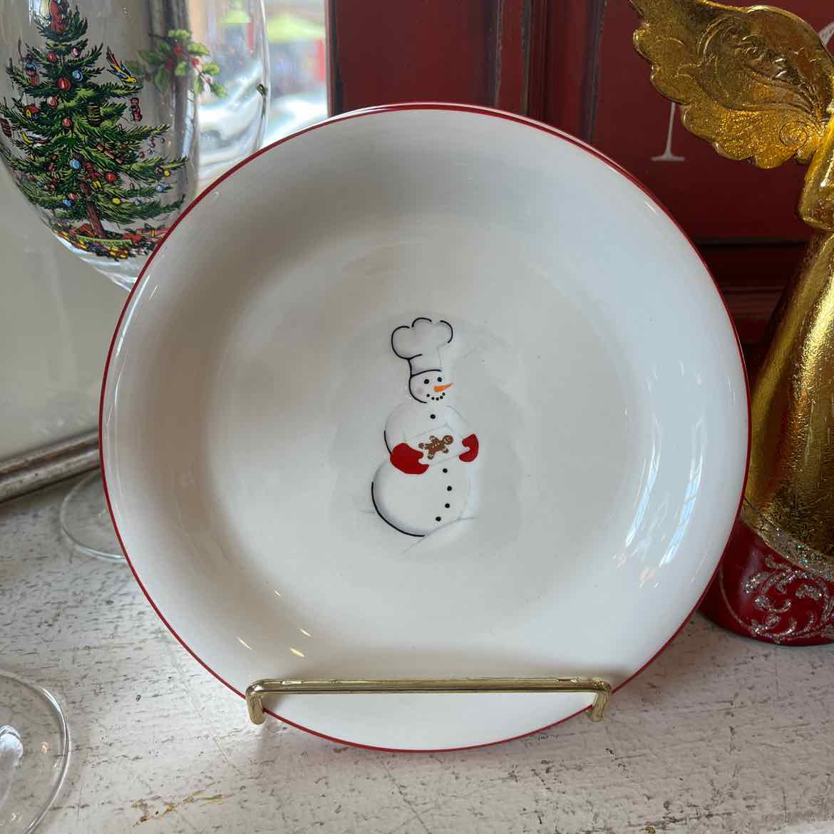 Four Williams Sonoma Appetizer Plates