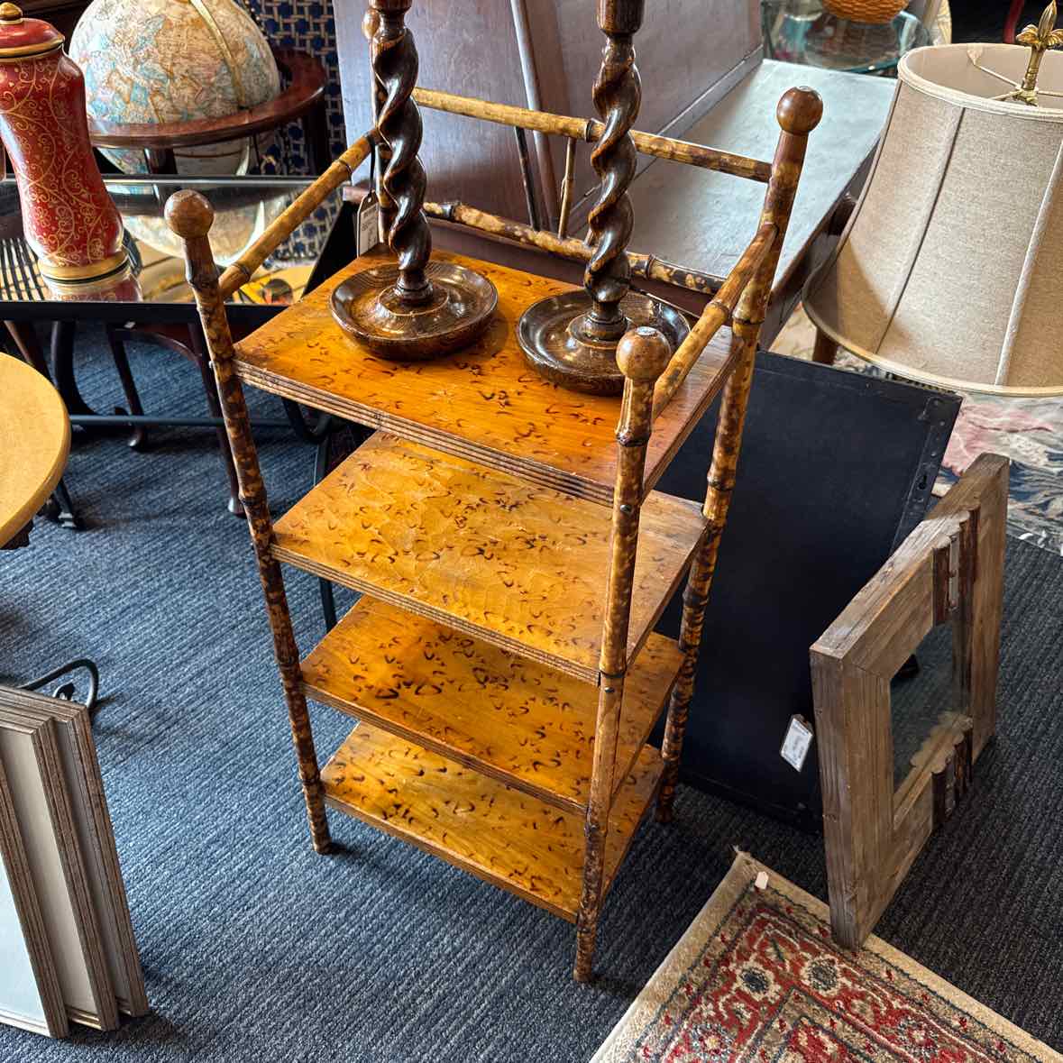 Four Tier Bamboo Shelf Stand