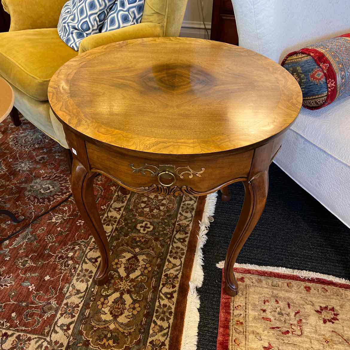 Round Baker Side Table