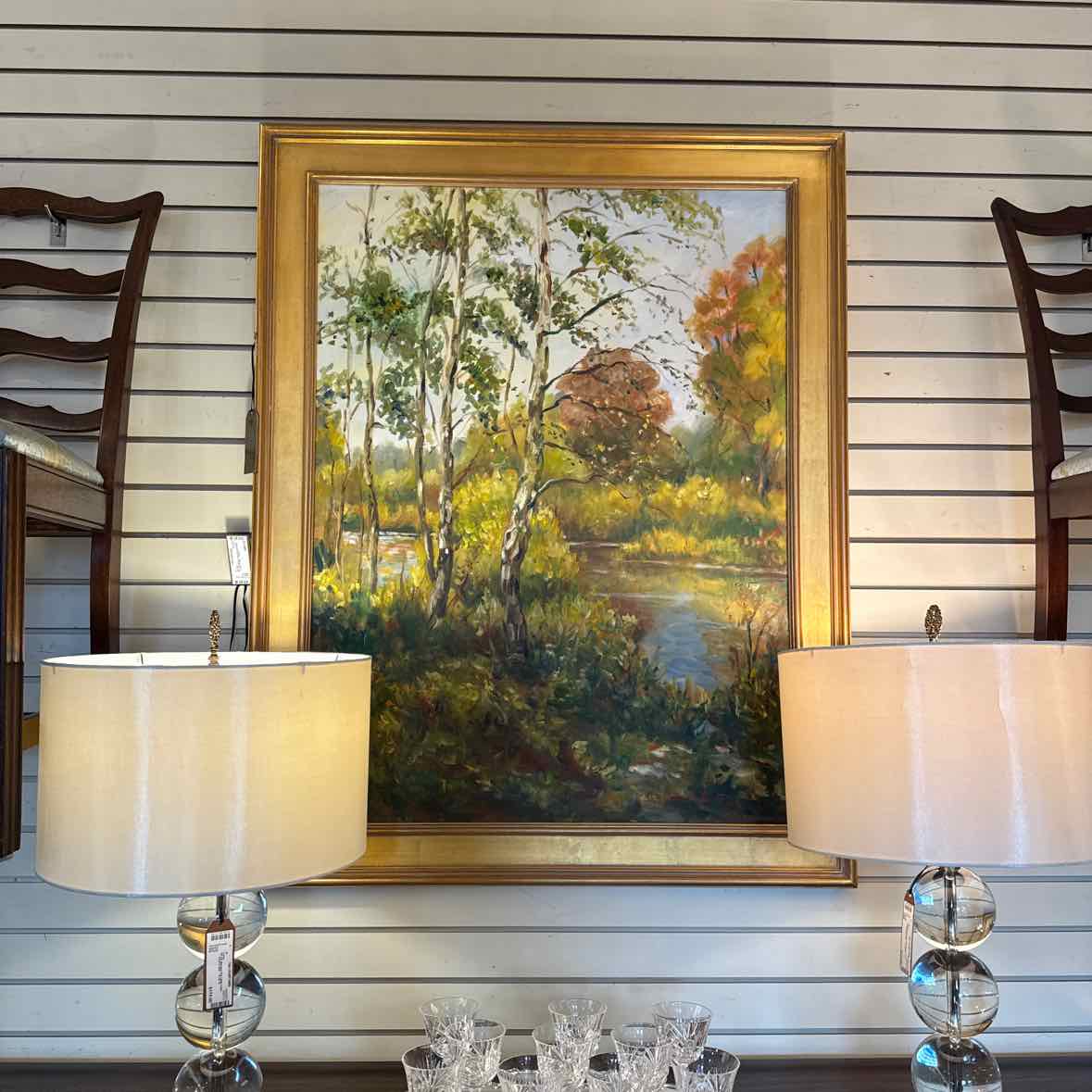Birch Trees Oil Painting