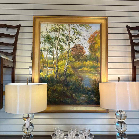 Birch Trees Oil Painting