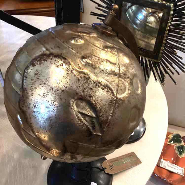 Mercury Glass Globe On Stand