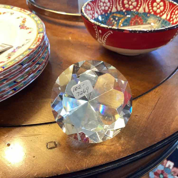 Diamond Glass Paperweight