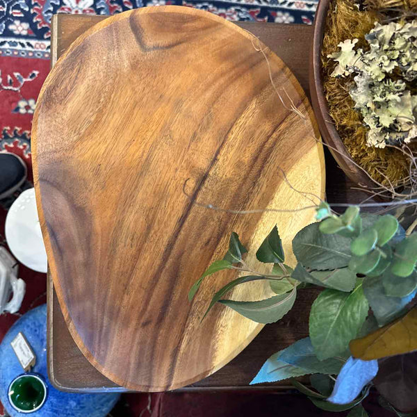 Hand Carved Wood Platter