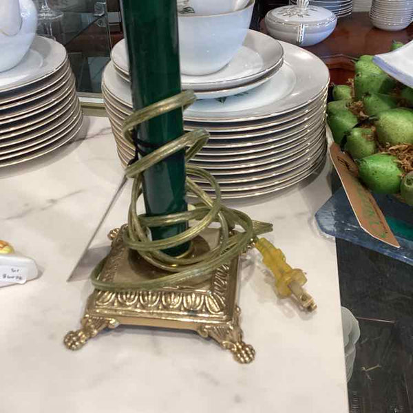 Vintage Green Buffet Lamp