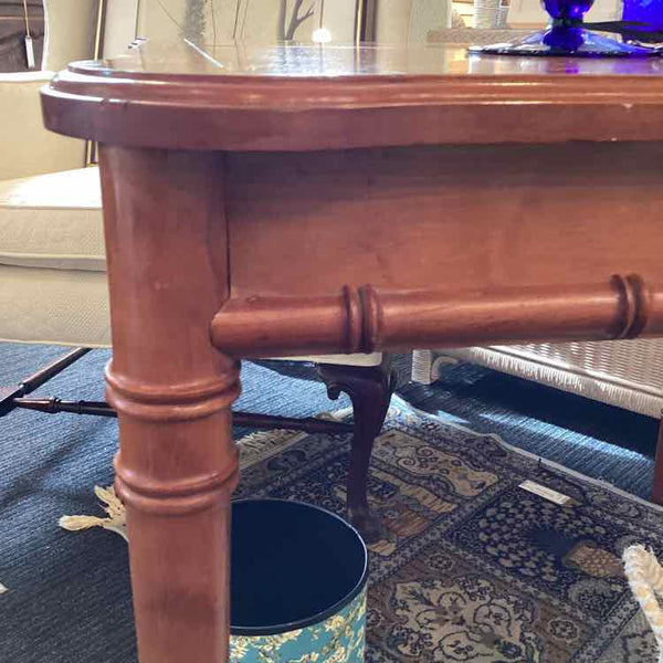 Kindel Dining Table, Bamboo Faux Legs - "AS IS"